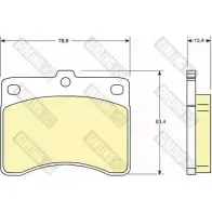 Тормозные колодки дисковые, комплект GIRLING Q6WMT 2291489 20 780 6107369