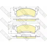 Тормозные колодки дисковые, комплект GIRLING 2291491 3322937438204 6107425 3POC XI