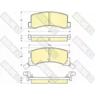 Тормозные колодки дисковые, комплект GIRLING 6108719 2 0674 2291559 20964