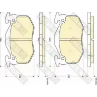 Тормозные колодки дисковые, комплект GIRLING 6109053 2291582 206 35 20859
