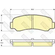 Тормозные колодки дисковые, комплект GIRLING 210 46 OLH8E 6109469 2291599