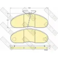 Тормозные колодки дисковые, комплект GIRLING 6109483 2291600 207 06 6OQHJ