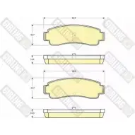Тормозные колодки дисковые, комплект GIRLING 6109829 2291622 2 1734 21735