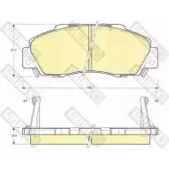 Тормозные колодки дисковые, комплект GIRLING 6109959 216 51 Honda Inspire 2 (UA1, 3) 1995 – 1998 21652