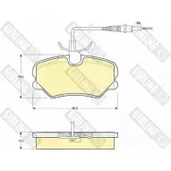 Тормозные колодки дисковые, комплект GIRLING 2291670 23169 6110391 2 1209