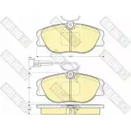 Тормозные колодки дисковые, комплект GIRLING ICMVT 2 1557 2291679 6110521