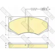 Тормозные колодки дисковые, комплект GIRLING 3MUBB 2291690 6110679 2118 6