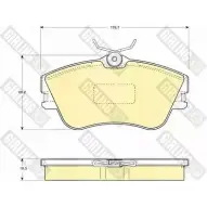 Тормозные колодки дисковые, комплект GIRLING 6110921 2291703 2147 9 U6FU0