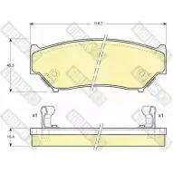 Тормозные колодки дисковые, комплект GIRLING 6111749 2190 7 2291770 GI0JC3