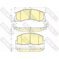Тормозные колодки дисковые, комплект GIRLING 21836 6111959 2291787 21 835