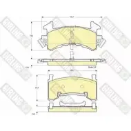 Тормозные колодки дисковые, комплект GIRLING 2 4650 24651 Chevrolet Blazer 2 (S10) Кроссовер 5д 4.3 AWD 193 л.с. 1994 – 2005 6112723