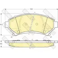 Тормозные колодки дисковые, комплект GIRLING 6113089 23358 2291869 23 165