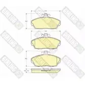 Тормозные колодки дисковые, комплект GIRLING 6113191 2151 5 Land Rover Freelander 1 (L314) 1997 – 2006 W9Y9YNI