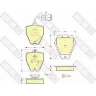 Тормозные колодки дисковые, комплект GIRLING 6113291 214 52 2291884 21453