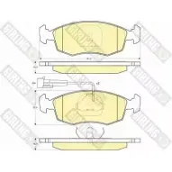 Тормозные колодки дисковые, комплект GIRLING 2291896 2 3227 6113412 W1KFMK