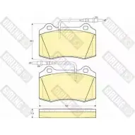 Тормозные колодки дисковые, комплект GIRLING 6113599 KOS1QNU Peugeot 406 1 (8C) Купе 3.0 V6 24V 190 л.с. 1997 – 2004 237 53