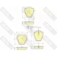 Тормозные колодки дисковые, комплект GIRLING 2311 9 2291925 6113711 23280