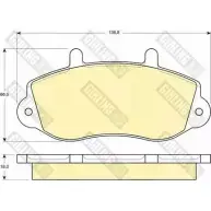 Тормозные колодки дисковые, комплект GIRLING 6113804 2 3302 I5NNH 2291934