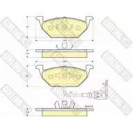 Тормозные колодки дисковые, комплект GIRLING 2313 0 6113865 23131 Volkswagen Jetta 6 (A6, 162, AV3) Седан 1.6 110 л.с. 2015 – 2024