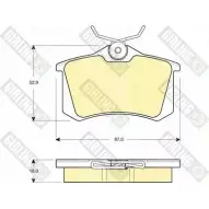 Тормозные колодки дисковые, комплект GIRLING 6114391 8GETH8V 2291986 2 0960