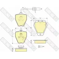 Тормозные колодки дисковые, комплект GIRLING 21453 6114511 2145 2 Audi A6 (C5) 2 Седан 2.7 T Quattro 230 л.с. 1997 – 2005