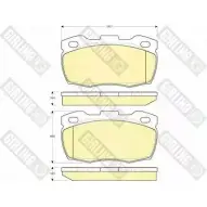 Тормозные колодки дисковые, комплект GIRLING Land Rover Defender 1 (L316) Внедорожник 2.2 Td4 4x4 (L317) 150 л.с. 2015 – 2016 2151 9 6114526 7ASEZZ