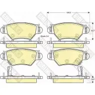 Тормозные колодки дисковые, комплект GIRLING Opel Corsa (C) 3 Хэтчбек 1.7 CDTI (F08. F68) 100 л.с. 2003 – 2009 2 3258 6114714 23259