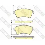 Тормозные колодки дисковые, комплект GIRLING 1SH6Y 6114731 2 3615 2292019