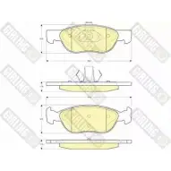 Тормозные колодки дисковые, комплект GIRLING Fiat Punto (188) 2 Хэтчбек 1.4 97 л.с. 2005 – 2012 21928 6114872 21 927