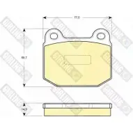 Тормозные колодки дисковые, комплект GIRLING 20 322 20323 Nissan Skyline (R34) 10 1998 – 2001 6114932