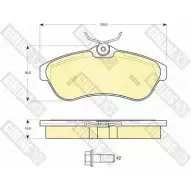 Тормозные колодки дисковые, комплект GIRLING 6114961 2292041 23 408 23409