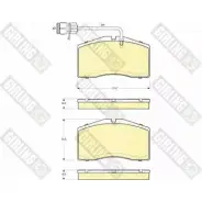 Тормозные колодки дисковые, комплект GIRLING 2292051 N778L 234 39 6115069