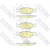 Тормозные колодки дисковые, комплект GIRLING 2 3218 23775 6115332 Fiat Albea