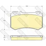 Тормозные колодки дисковые, комплект GIRLING 6115449 Mercedes SL-Class (R230) 2 Кабриолет 6.0 65 AMG (2379) 612 л.с. 2004 – 2012 23 478 CEUJK