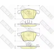 Тормозные колодки дисковые, комплект GIRLING 2292107 6115652 24142 2 4141