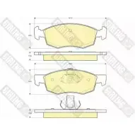 Тормозные колодки дисковые, комплект GIRLING Fiat Doblo (223) 1 Фургон 1.8 Flexfuel 114 л.с. 2002 – 2010 14DTL 2 0907 6115882