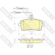 Тормозные колодки дисковые, комплект GIRLING 79KSKHB 241 34 2292134 6115941