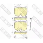 Тормозные колодки дисковые, комплект GIRLING 2354 1 6115999 Mercedes SL-Class (R230) 2 Кабриолет 6.0 65 AMG (2379) 612 л.с. 2004 – 2012 8114G