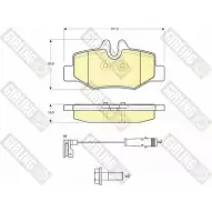 Тормозные колодки дисковые, комплект GIRLING 24 008 6116014 MOJZ81 Mercedes Vito (W639) 2 Фургон 2.1 110 CDI (6301. 6303. 6305) 95 л.с. 2010 – 2024