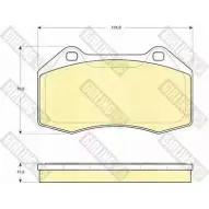 Тормозные колодки дисковые, комплект GIRLING 6116069 2292146 UBEOEM 24 162