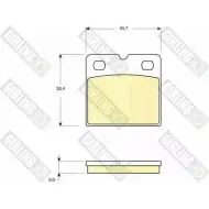 Тормозные колодки дисковые, комплект GIRLING 6116419 Audi R8 2 0610 IY9JL8N