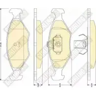 Тормозные колодки дисковые, комплект GIRLING C K84BB 6117512 2292290 3322937806621