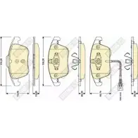 Тормозные колодки дисковые, комплект GIRLING 24333 Seat Alhambra (7N) 2 Минивэн 2.0 TDi 4Drive 177 л.с. 2018 – 2024 2433 2 6117622