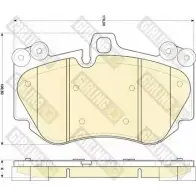 Тормозные колодки дисковые, комплект GIRLING 23 961 JSUUVON 2292303 6117649