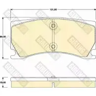 Тормозные колодки дисковые, комплект GIRLING 0QW5G 248 51 Jaguar 6118019