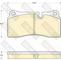 Тормозные колодки дисковые, комплект GIRLING 6118169 23 293 W72YS1C Audi R8