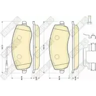 Тормозные колодки дисковые, комплект GIRLING 6118201 2483 9 2292351 24840