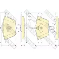 Тормозные колодки дисковые, комплект GIRLING Volvo V50 EQQZP 23 762 6118322