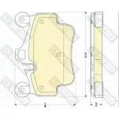 Тормозные колодки дисковые, комплект GIRLING 21 942 6118369 Porsche 911 (997) 4 Тарга 3.8 Carrera 4S 385 л.с. 2008 – 2012 24049