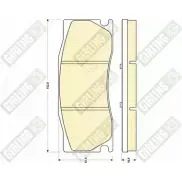 Тормозные колодки дисковые, комплект GIRLING 2485 0 2292378 6118504 VUVN1OO